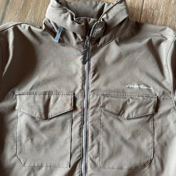 Eddie Bauer men's Travex field Jacket, packable, hooded size medium - Picture 3 of 9